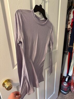 Acting Pro Lavender Crewneck Long Sleeve Top